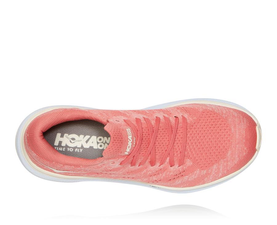 Hoka One One Bezecke Topanky Damske Oranžové/Biele - Cavu 3 - 67845-YTLF